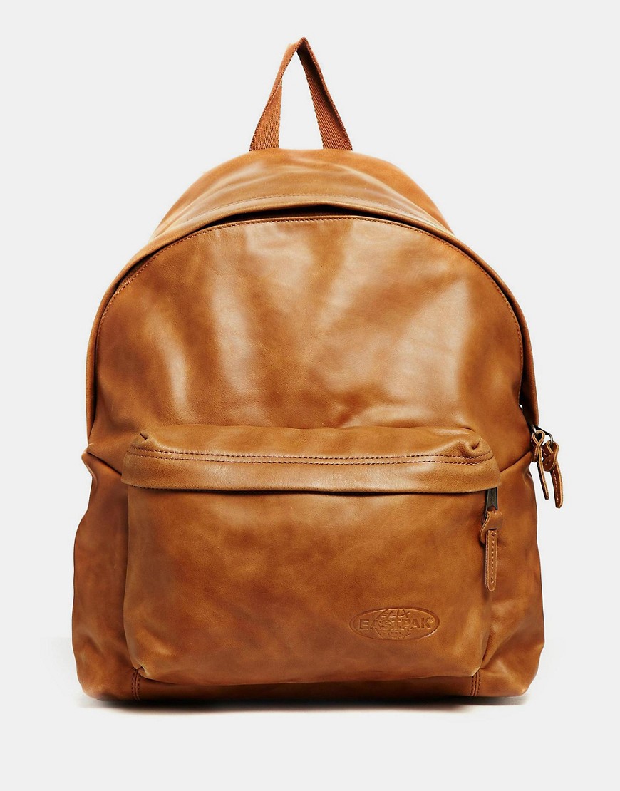 Image 1 of Eastpak Padded Pak'r In Tan Leather