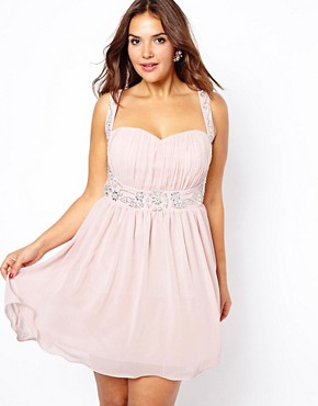 Image 1 of New Look Inspire Embellished Prom Dress