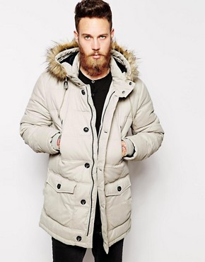 ASOS Quilted Parka Jacket 