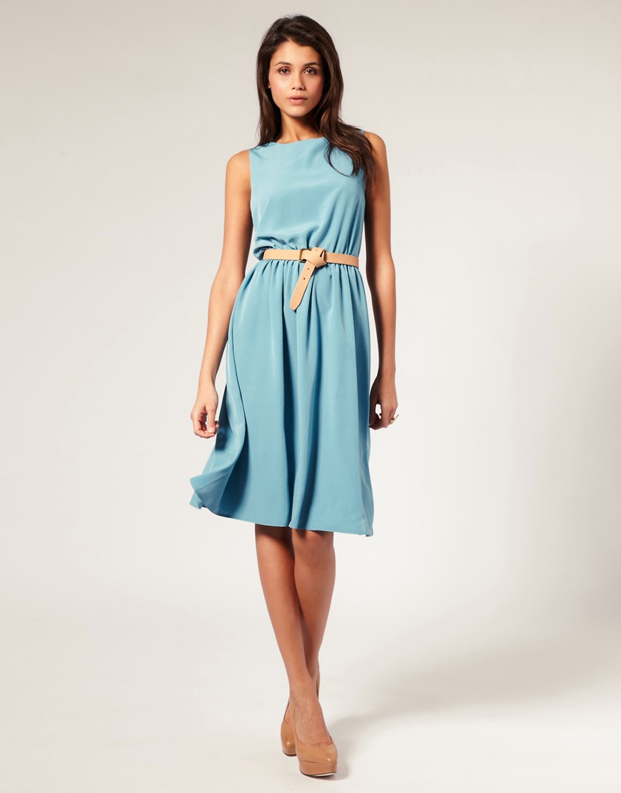 Image 4 of ASOS Midi Dress with Soft Skirt
