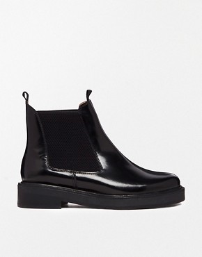 Image 1 of ASOS ALL ME Leather Chelsea Ankle Boots