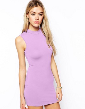Image 1 of ASOS Tunic Dress with High Neck