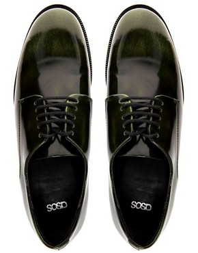 Imagen 4 de Zapatos Oxford de cuero MOODY BLUES de ASOS