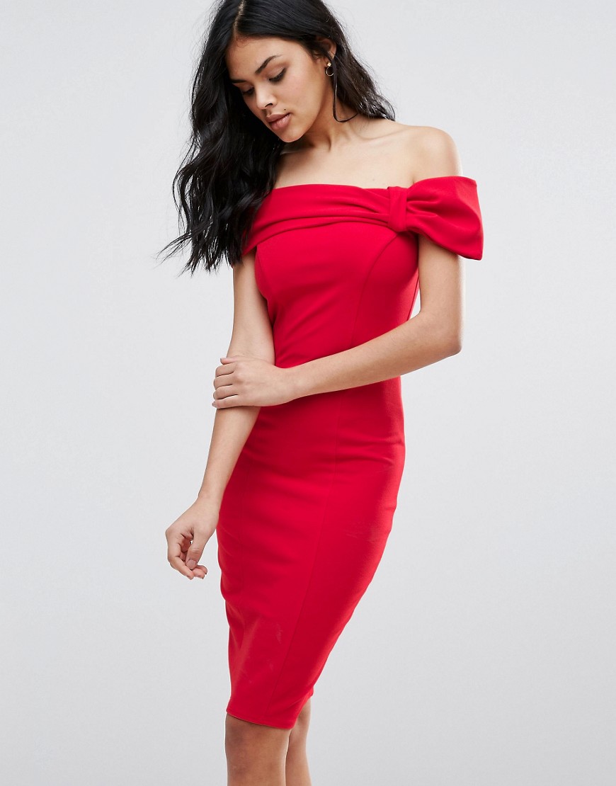 Красное Платье Без Плеч