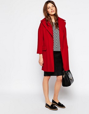 Купить Oversize-пальто без застежки Helene Berman недорого в интернет-магазине ASOS