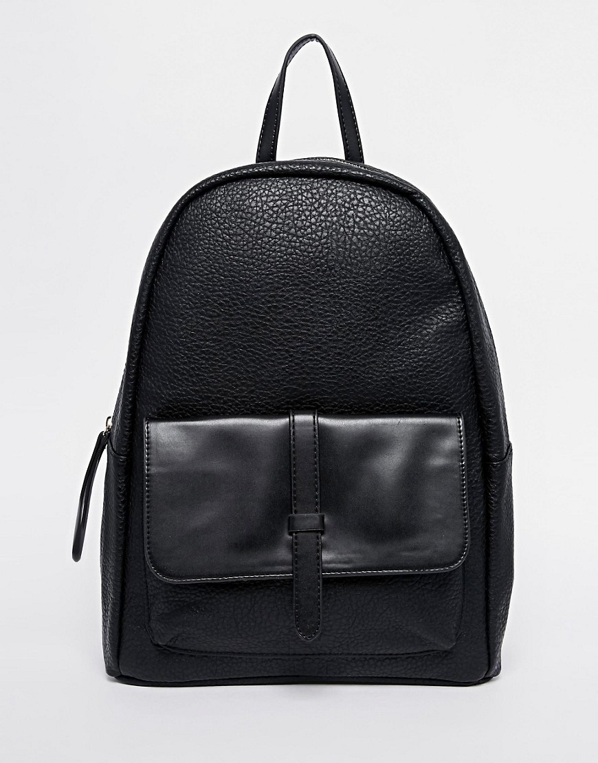 Image 1 of Pieces Backpack with Front Pocket and Strap Detail