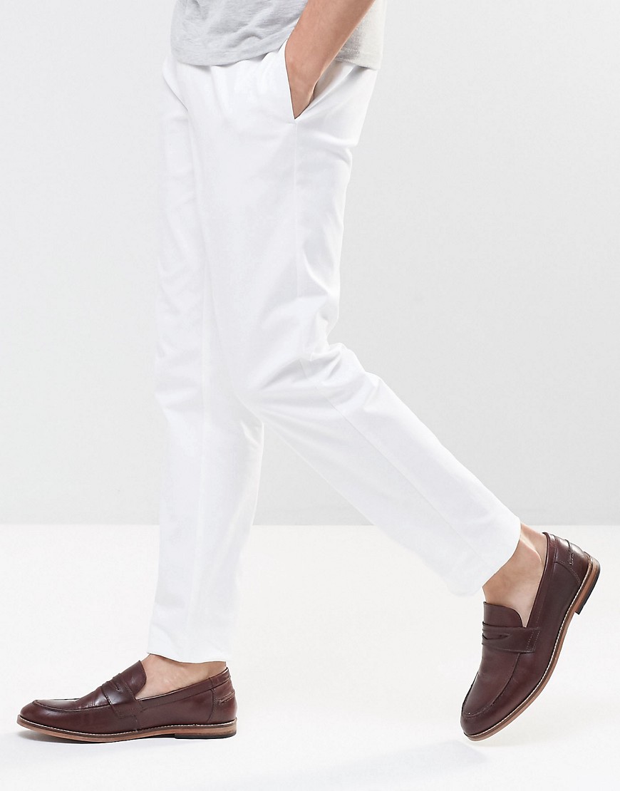 Image 4 of ASOS Skinny Smart Chino Trousers In White