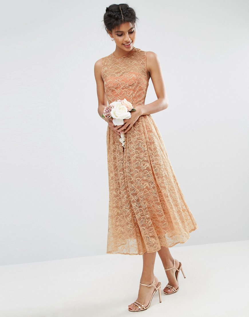 Image 1 of ASOS WEDDING Prom Dress in Lace