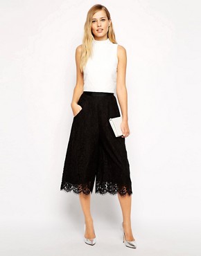 Image 1 of Whistles Culottes in Lace