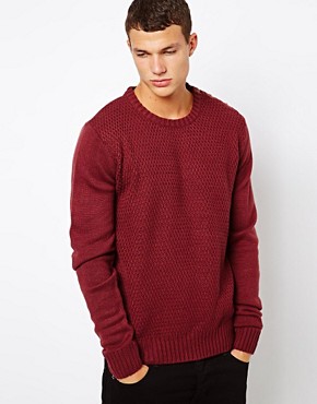Image 1 of Solid Sweater With Button Shoulder