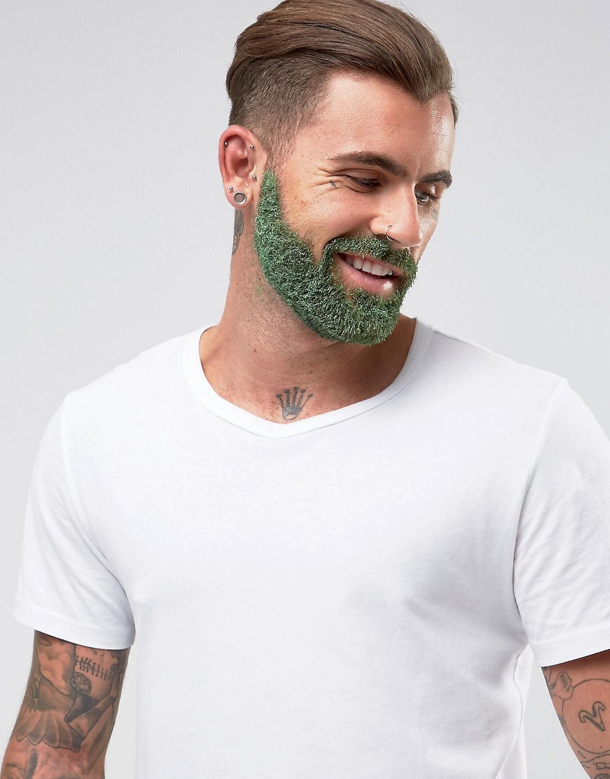 Набор с блестками для ухода за бородой Mens Society - Зеленый