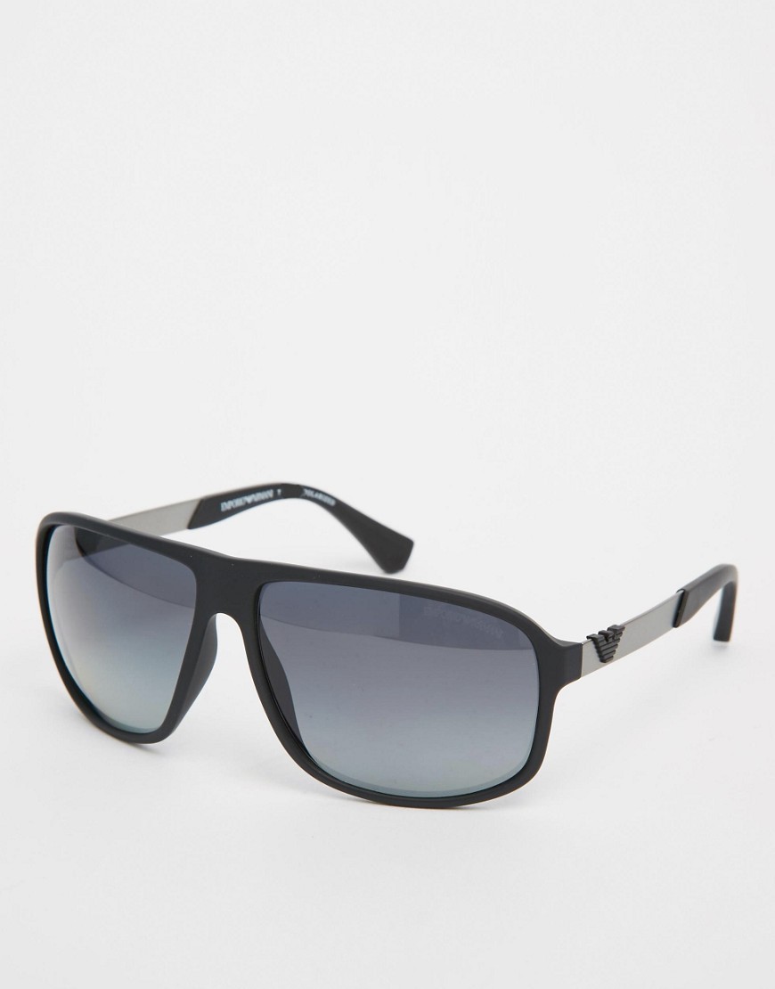 Солнцезащитные очки-авиаторы с поляризованными линзами Emporio Armani
