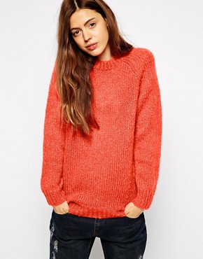 Image 1 of ASOS Boyfriend Sweater In Brushed Mohair