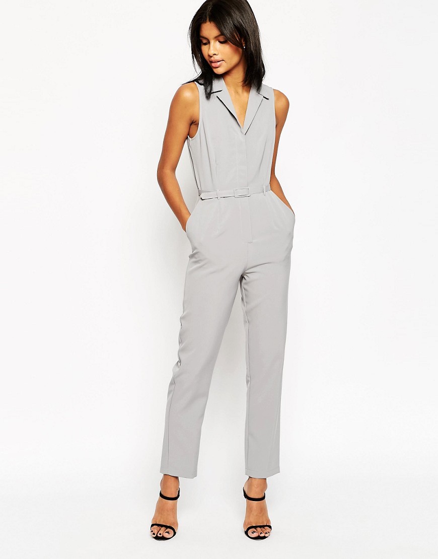 Image 1 of ASOS Tailored Jumpsuit with Shirt Detail