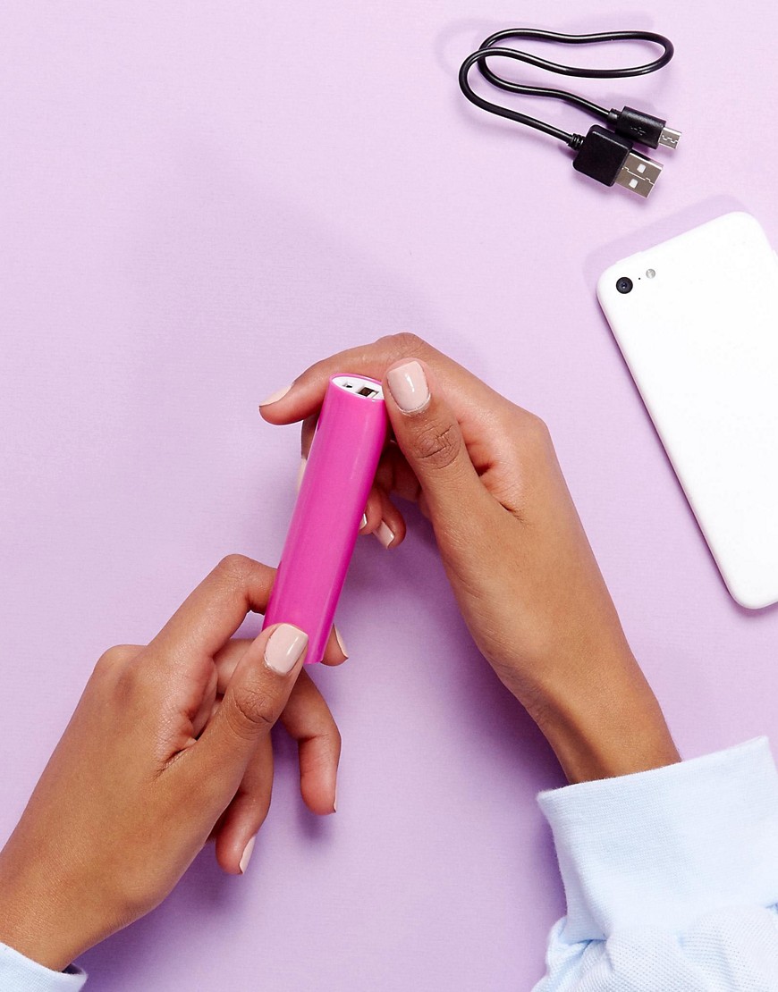 Signature Portable Phone Charger - Pink