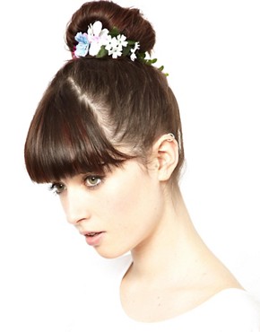 Image 1 of ASOS Flower & Ivy Hair Bun Holder