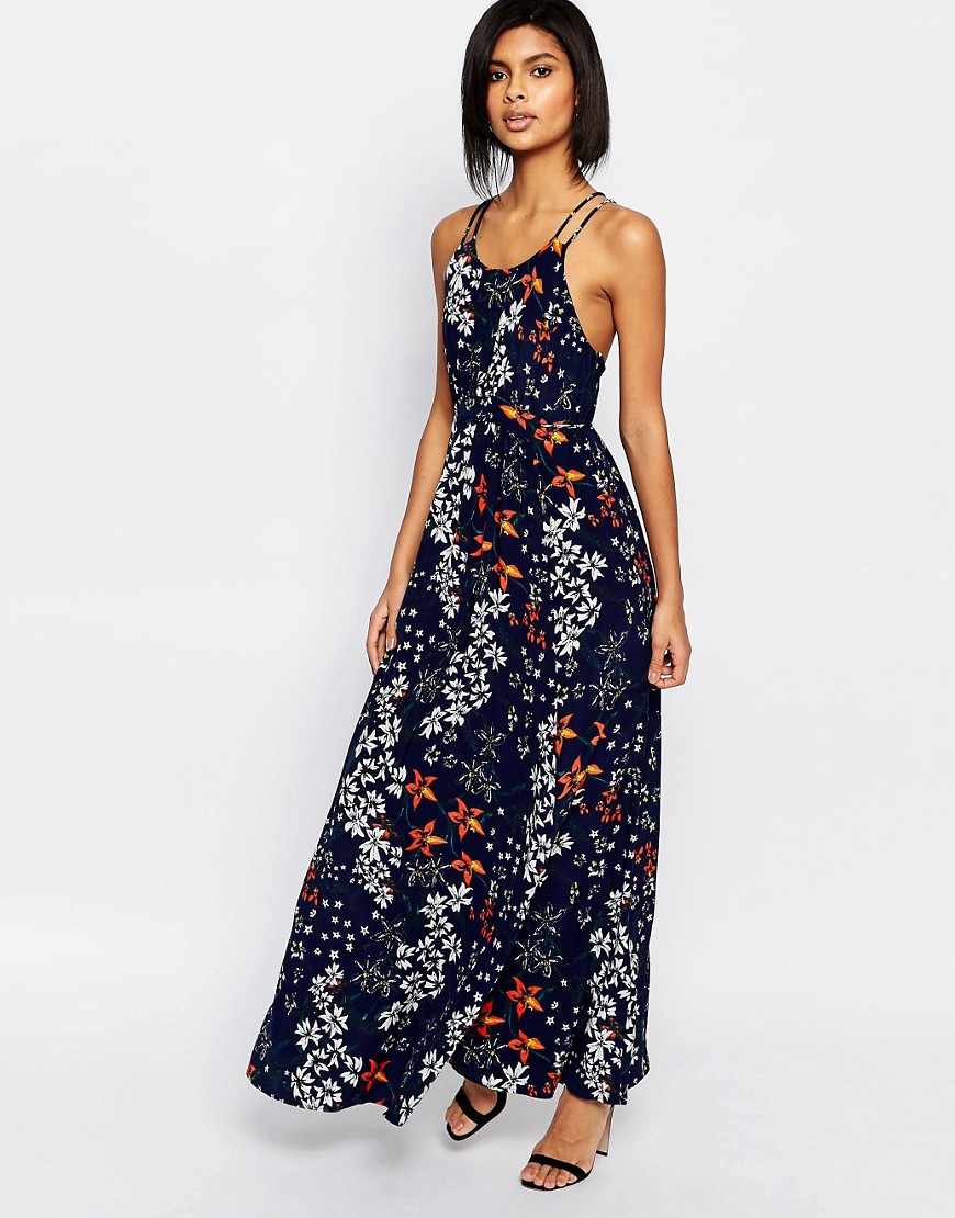 Image 1 of Whistles Bluebell Gathered Maxi Dress
