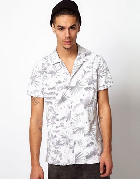 Love Moschino Shirt with Tropical Print