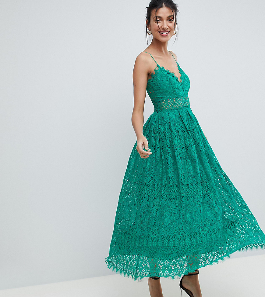 asos green prom dress