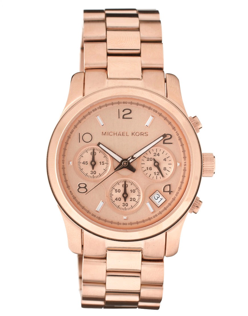 Michael Kors | Michael Kors Runway Rose Gold Chronograph Watch MK5128