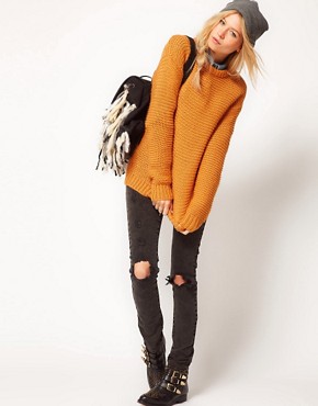 Image 4 of ASOS Chunky Stitch Detail Jumper