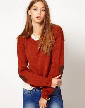 Image 1 of G-Star Sweater With Elbow Patches