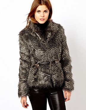 A Wear Racoon Faux Fur Jacket