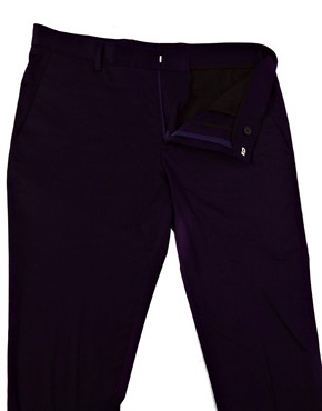 ASOS Skinny Fit Smart Cropped Trousers In Cotton Sateen 