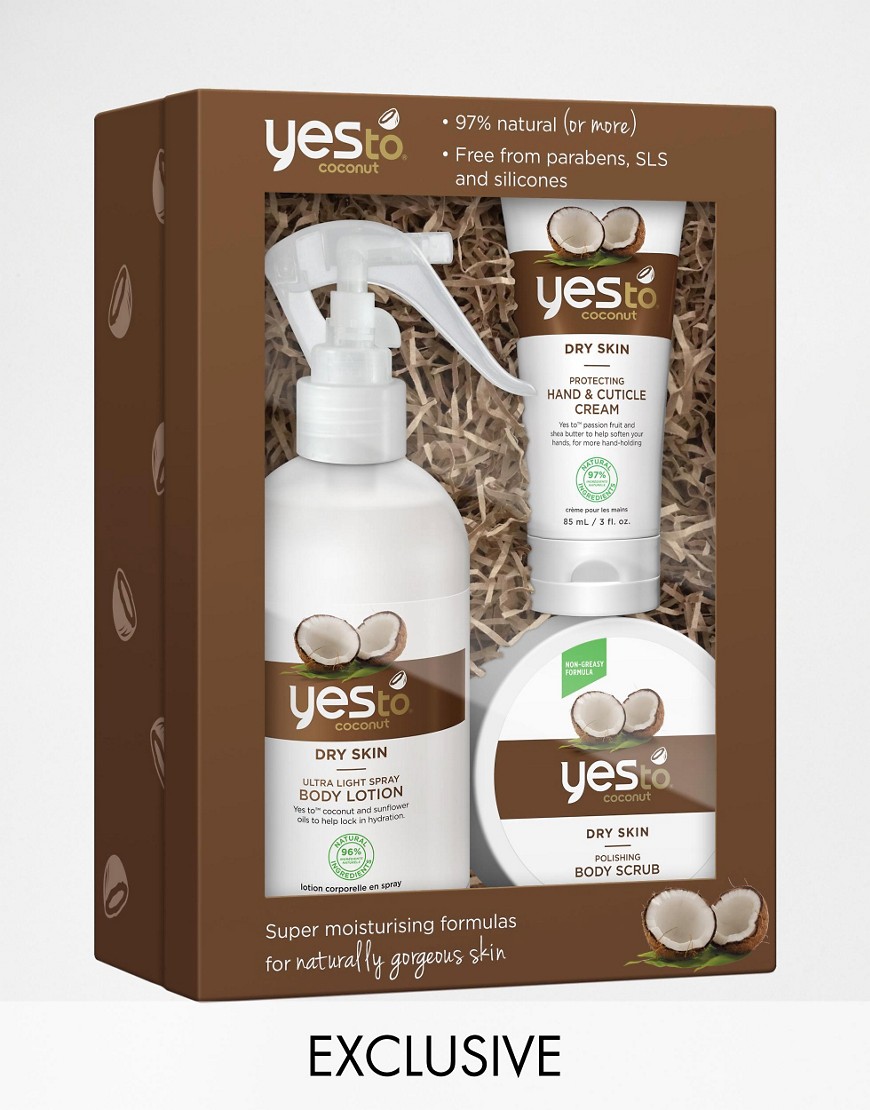 Image 1 of Yes To Coconuts ASOS Exclusive Body Set SAVE 14%