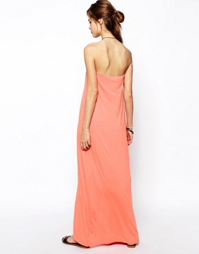 Image 2 of ASOS Bandeau Maxi Dress with Wrap Front