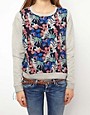 Image 3 of Pepe Jeans London Sweatshirt With Woven Front
