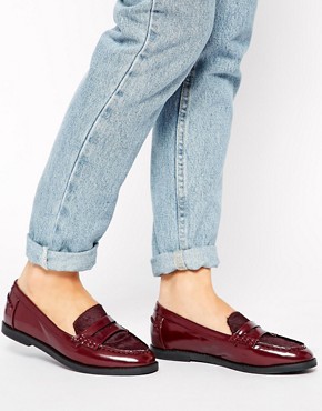 ASOS MINKIE Leather Mix Loafers 