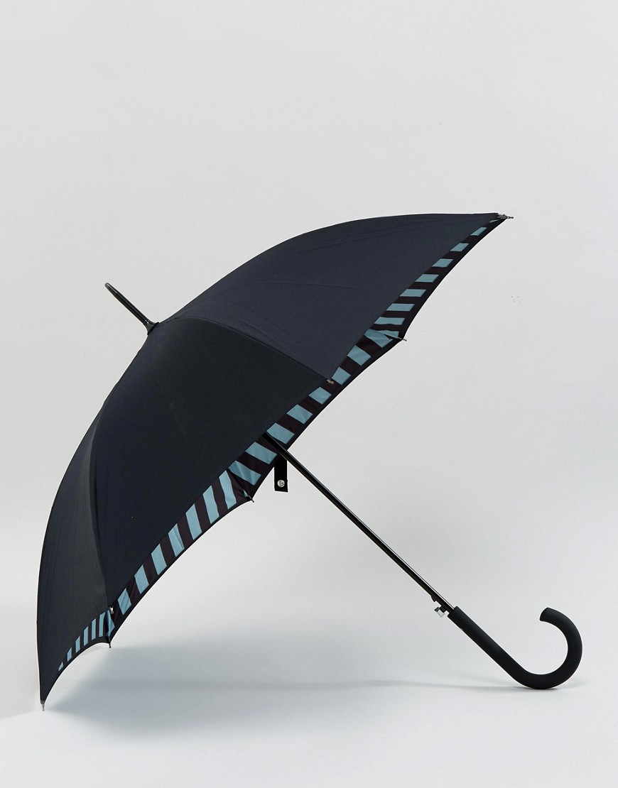 Зонт в полоску Fulton Bloomsbury 2 - Черный
