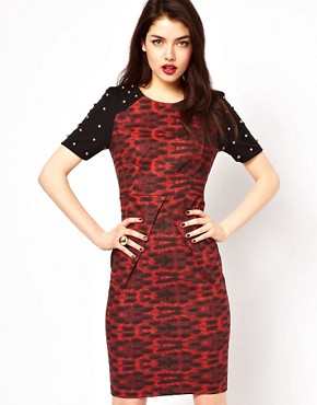Beloved Cameron Pencil Dress with Stud Sleeve