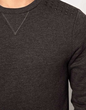 Image 3 of ASOS Sweatshirt With Studded Shoulders