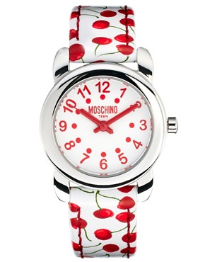 Image 1 of Moschino Cheap & Chic Lets Picnic Cherry Watch