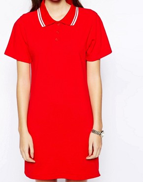 Image 3 of Daisy Street Polo T-Shirt Dress