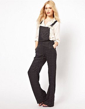 Image 1 of River Island Spot Dungarees
