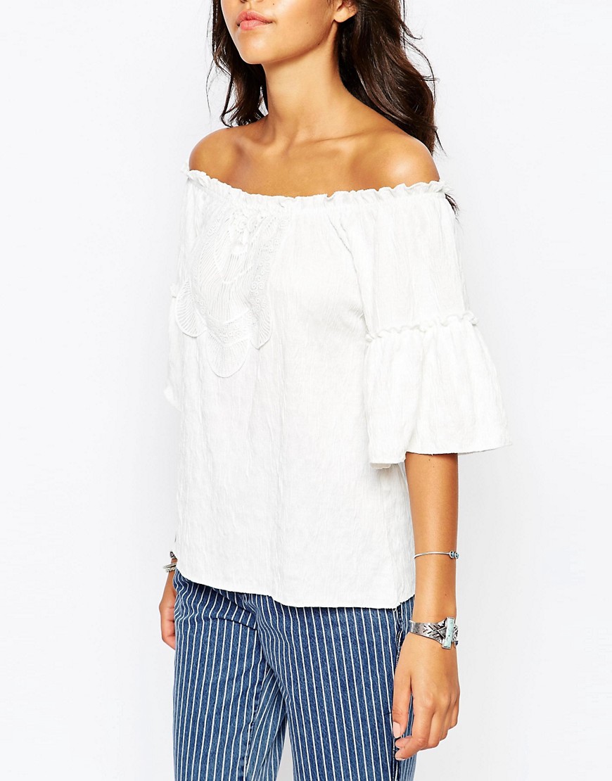 Image 3 of Pull&Bear Off The Shoulder Top