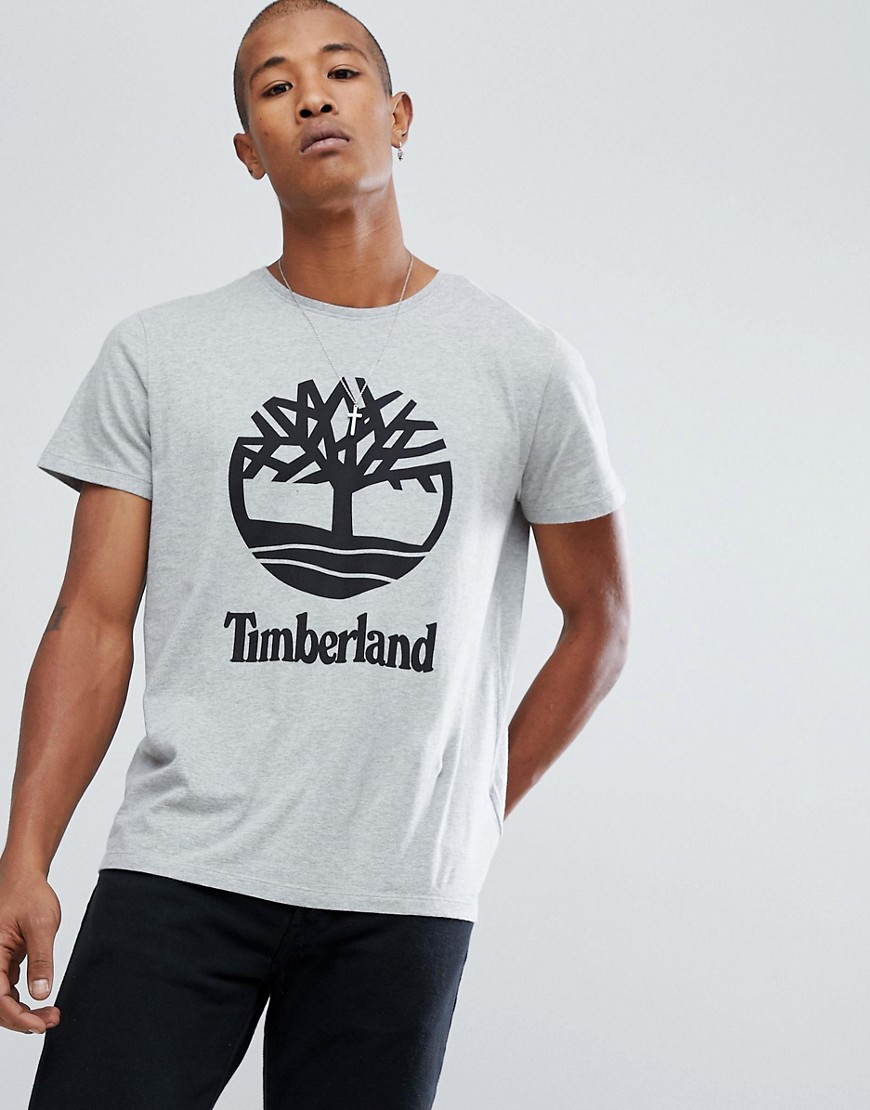 Серая меланжевая футболка Timberland - Серый