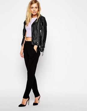 ASOS Peg Trousers with Zip Pocket 