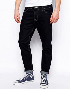 ASOS Cropped Slim Jeans in 11.5oz Indigo Denim