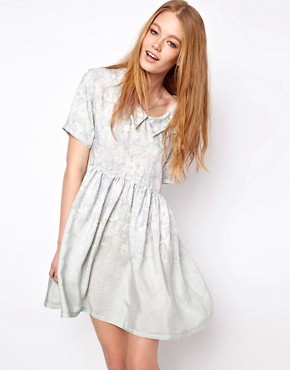 Image 1 of H O U S E of H A C K N E Y Original Smock Dress in Green Dalston Candy Print
