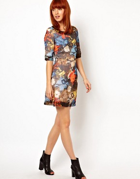 Image 4 of WoodWood Babel Dress in Floral Organza
