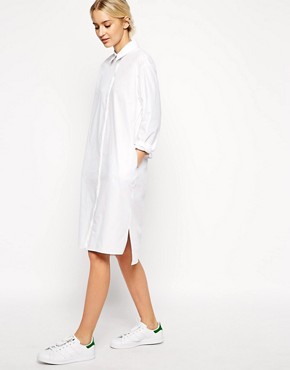 ASOS White | ASOS WHITE Cotton Shirt Dress at ASOS