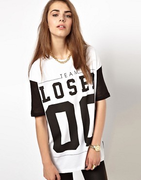 Image 1 of Criminal Damage T-Shirt With Team Loser Print