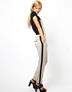 Image 1 of ASOS Contrast Panel Jumpsuit