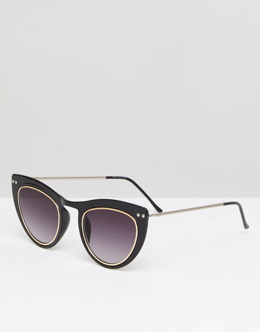 Черные солнцезащитные очки кошачий глаз Spitfire - Черный
