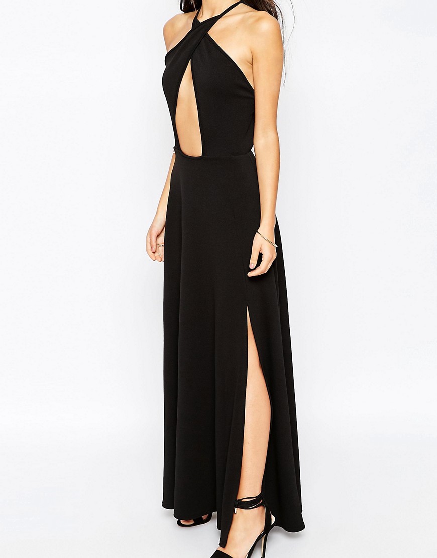 Image 3 of Club L Maxi Dress with Keyhole Front