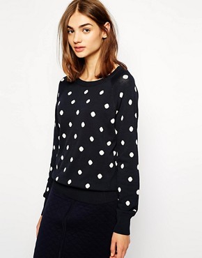 Image 1 of BZR Sweater in Polka Dot Print